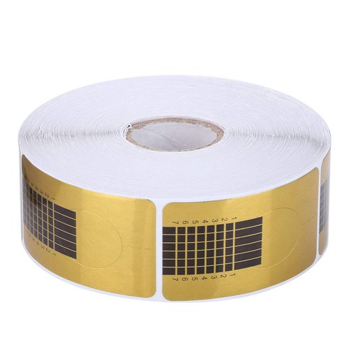 500 Pcs Nail Forms for Acrylic/Polygel Nails, Nail Extension Forms Guide Stickers Nail Paper Forms for DIY Nail Art Tips