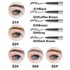 Eyebrow Pencil with Spoolie Brush- 4Pcs Professional Micro 1.5mm Tip Brow Pencil with Dual Ends Kit, Longwearing Waterproof Sweat-proof Eye Brow Pencil, Eyebrow Makeup Pencil for Women-02 Coffee Brown