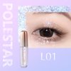 HEXZE Liquid Glitter Eyeshadow, Metallic Glitter Shimmer Eye Looks Waterproof Long Lasting Quick-Drying Sparkling Eye Shadow Makeup (2g) L01