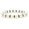 Accents Kingdom Women's Magnetic Bracelet White Tuchi Simulated Pearl Bracelet with Simulated Amethyst Crystal, 7.5"