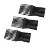 Healifty 4Pcs Blow Dryer Comb Attachment air Dryer Blower Concentrator Nozzle Brush Attachments for Hairdressing Styling Salon Tool (Black)