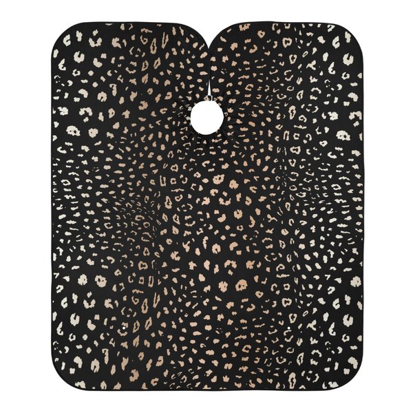 ALAZA Realistic Leopard Cheetah Print Animal Waterproof Barber Cape for Men Women Beard Shaving Bib Apron Professional Hair Cutting Cloth, 65 x 55 inch