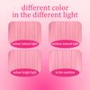 WAVELNM Pink Wigs for Kids Light Pink Wig with Bangs for Child Girls Rouge Pink Long Straight Wig Kids Synthetic Wigs with Wig Cap