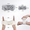 Spa Headband and Wristband Set,Face Wash Spa Headband and Wristband Set, Face Wash Headband Makeup Skincare Headband Wrist Bands Microfiber Wristbands for Women Girls Skin Care-Black
