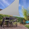 E&K Sunrise 8' x 8' x 8' Sun Shade Sail Triangle Canopy Shade Cover UV Block for Patio Backyard Garden Outdoor (Light Gray)