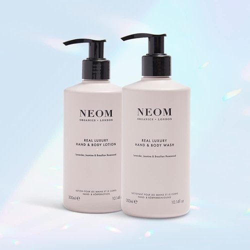Neom – Real Luxury Hand & Body Wash, 300ml | Lavender, Rosewood & Jasmine | Gently Cleanse & Soften