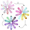 Cinaci 120pcs in 30 Cute Patterns 5cm/2" Colorful Printed Metal Snap Hair Clips Barrettes Bangs Holders Accessories for Baby Girls Toddlers Kids Teens