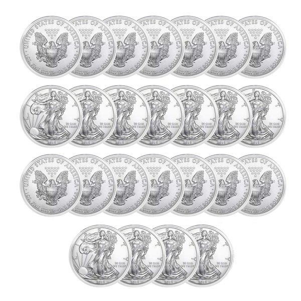 Houseables Silver Dollar Coin Holders, Coins Protectors, Eagle Capsules, 40mm ID, 25 Pack, Plastic, Clear, Air-Tite Storage Case, American Collectors Supplies, Airtite Collection Containers