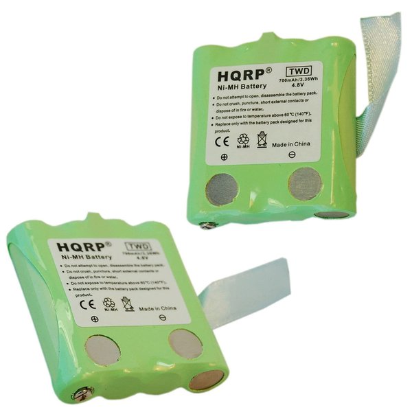 HQRP Two-Way Radio Rechargeable 2-Pack Battery Compatible with UNIDEN BP-38 / BP38 Replacement MR1058 GMR1058-2CK GMR1058-4CK GMR1448 GMR1448-2CK Two-Way Radio