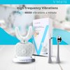 V-WHITE Ultrasonic U-Shaped Toothbrush for Teeth Whitening, Electric Toothbrush For Adults - 360° Mouth Cleansing, Hands Free Gums Protection - Wireless Charging & LED Light -Waterproof IPX7 Certified