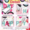 Avezano Spa Theme Girls Birthday Party Decorations Spa Makeup Happy Birthday Backdrop Girls' Birthday Party Supplies Photoshoot Background Banner (7x5ft)
