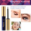 Alcastar+ Magnetic Eyelashes with Eyeliner Kit - magnetic lashes and eyeliner - updated 3D natural looking,long-lasting,10 pairs KIT 011 ATZ1004A1+01 0