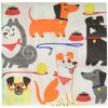 Creative Converting Party Supplies, Dog Party Beverage Napkins, Napkin Beverage, Multicolor, 9 4/5 inches X 9 3/4 inches, 16ct