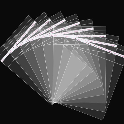 180 Clear Self-Sealing Cellophane Bags - 5x7 Inches, 1.4 Mils Clear Plastic, Reusable Self-Adhesive OPP Cello Bags for Photos, Bakery, Jewelry, Envelopes