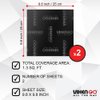 Vixen Go Sound Deadener for Cars 80 mil, 1.3 sqft - Butyl Rubber Auto Insulation & Dampening Mat, Audio & Noise Deadening Material Speaker Kit for Automotive Doors and Rear Deck (2 Sheet Pack)