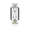 Leviton Decora Smart Outlet, Tamper-Resistant 15A, Wi-Fi 2nd Gen, Works with My Leviton, Alexa, Google Assistant, Apple Home/Siri & Wire-Free Companions for Switched Outlet, D215R-2RW, White