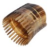 Healifty Ox Horn Comb Hair Scalp Massager Shampoo Brush Anti-Static Fine Smooth Tooth Hair Comb Head Scalp Combs (Light Brown)