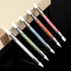Abeillo 5PCS Nail Art Sculpture Pen, Dual Tipped Silicone Nail Tools, 3D Nail Sculpting Gel Pen, Rhinestone Nail Polish Brushes for Design Nail Foil Carving Drawing Effect Shaping Drawing