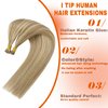 Sunny Hair Blonde Highlight Itip Hair Extensions 20inch I Tip Extensions Human Hair Golden Blonde Highlight Medium Blonde Pre Bonded I Tip Hair Extensions Blonde Highlight Hair Extension I Tip 50s 50g