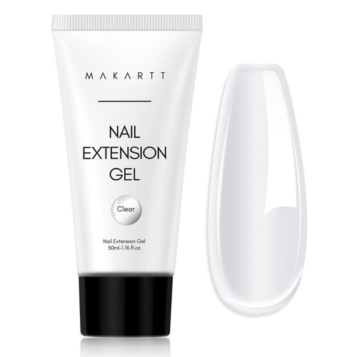 Makartt 50ML Clear Gel Nail Builder for Natural 3D Nail Art - Long-Lasting, Easy to Use