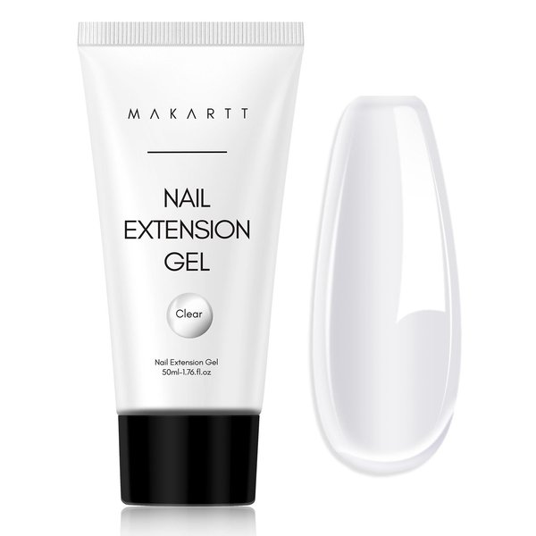 Makartt 50ML Clear Gel Nail Builder for Natural 3D Nail Art - Long-Lasting, Easy to Use
