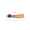 Create idea 2Pcs XT90 Female to Male Connector Adaptor Plug 12AWG with 8cm Cable for RC UAV Car Charger LiPo Battery Connector