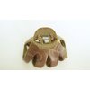 Generic Faux wood wooden octopus hair claw clip for thick hair (Primary color: Dark wood), 1 Count (Pack of 1)
