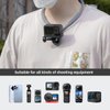 Lupholue POV Neck Mount with Chest Strap Extendable Arm Smartphone Mount Compatible with GoPro Hero 12 11 10 9 8 Session DJI AKASO APEMAN Xiaomi Yi SJCAM Action Camera