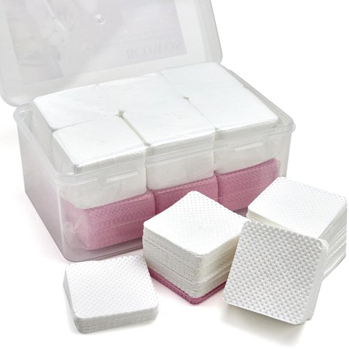 1080PCS Lint Free Nail Wipes - Non-Woven Nail Polish Remover Pads Lint Free Wipes - Soft Lint Free Wipes for Nails Eyelash Extensions Lash Glue - Nail Wipes Packed in A Case