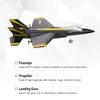 GoolRC FX635 RC Airplane, 2 Channel RC Plane, 2.4Ghz Remote Control Airplane, Ready to Fly Foam Glider with 3 Axis Gyro, Fixed Wing Aircraft Toys for Beginners, Kids and Adults