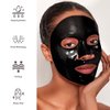 MUQIAN Black Pearl Collagen Face Mask Sheet, Hydrating and Anti-Aging Face Mask with Fullerene and Black Pearl Essence to Nourish Skin, 40g x 5ea