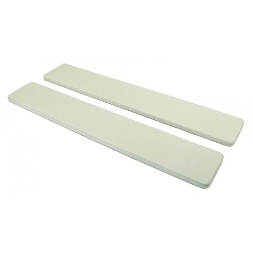 White 80/80 1-1/8" Jumbo Nail File 50 pack by Jaylie