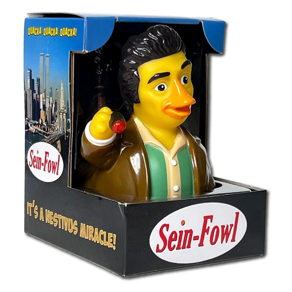 CelebriDucks - Sein-Fowl - Floating Rubber Ducks - Collectible Bath Toy Gift for Kids & Adults of All Ages
