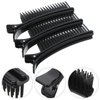 Beaupretty Hair Combs, 3 Pieces Hair Stylist Non Slip Hair Clips Comb Rat Tail Teasing Clip Comb Hair Coloring Styling Tools Highlighting Comb Hair Rollers for Salon Home (Black)