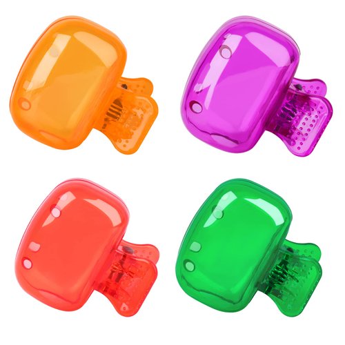Eaezerav 4 Pack Toothbrush Covers Caps, Toothbrush Protector Toothbrush Coverings Clips Portable Plastic Toothbrush Head Case for Travel, Business, Camping, School, Home