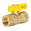 Eastman 1/2 Inch FIP Straight Gas Ball Valve with 1/4-Turn Handle, Brass Plumbing Fitting, 60009