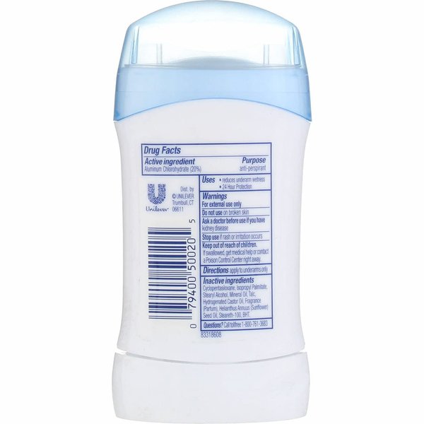 Dove Invisible Solid Anti-Perspirant Deodorant, Powder, 1.6 oz (1 Pack)