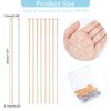 PH PandaHall 304 Stainless Steel Head Pin Findings, 200 pcs 2 Colors 2 Inch Craft Pins for Earring Pendant Jewelry DIY Crafts Making, Golden/Silver
