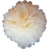 Pack of 10 Tissue Paper Flower Ball Pom pom Party Decoration Indoor Outdoor 6" 8" 10" 12" 14" (Ivory / Cream, 6")