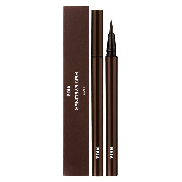BBIA Last Pen Eyeliner, Waterproof Ink Type Liquid Eyeliner, Powerful Multi-Proof, Quick Drying, Long-Lasing, Precise Flexible Brush for Easy Drawing, No-Skip Eye Liner, K- Beauty (02 SHARPEN BROWN)