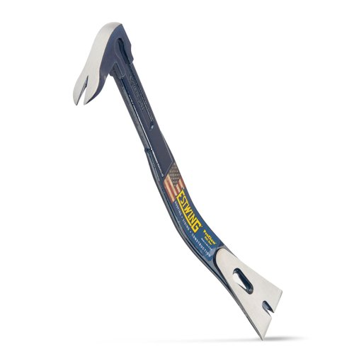 ESTWING Pro-Claw Pry Bar - 16" 3-in-1 Roof/Siding/Construction Tool with Nail Puller & Pry Blade - RSC