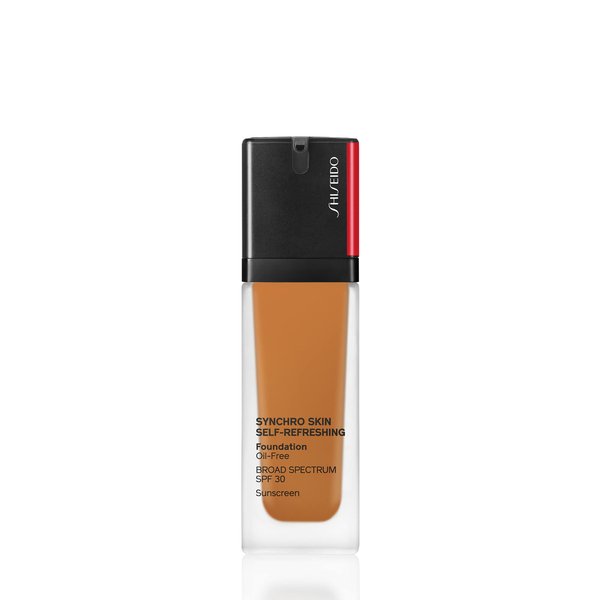 Shiseido Synchro Skin Self-Refreshing Foundation SPF 30, 430 Cedar - Medium, Buildable Coverage + 24-Hour Wear - Waterproof & Transfer Resistant - Non-Comedogenic