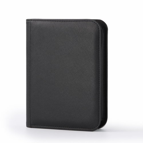 Zettokete Trading Card Binder 4 Pocket,Card Collection Binder with 160 Side Loading Pockets,TCG Card Album Folder Fit for MTG,Yugioh & Baseball Football Sports Cards,Black