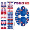 JERCLITY 224 Pieces 16 Sheets 4th of July Nail Wraps for Women Independence Day Nail Polish Strips Patriotic American Flag Nail Strips Self-Adhesive Nail Stickers with Nail File for Memorial Day