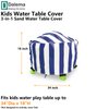 Dalema Water Table Cover Round,Outdoor Waterproof Kids Water Table Cover for Water Table,Toddle Water Play Table Toys Cover for Fish'n Splash Water Table(Navy,34''x18'')