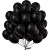 PartyWoo Black Balloons, 50 pcs 12 Inch Matte Black Balloons, Black Balloons for Balloon Garland or Balloon Arch as Party Decorations, Birthday Decorations, Retirement Party Decorations, Black-Y18