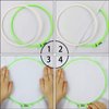 Similane 6 Pieces Embroidery Hoops, Plastic Circle Cross Stitch Hoop Ring 3.4 inch to 10.2 inch (Multicolor) for Embroidery and Cross Stitch