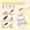 SAVILAND Square Gel X Nail Kit – Nail Kit with Nail Drill 500PCS Medium Nail Tips 0.5Oz 4-in-1 Nail Glue Gel & U V/LED Nail Lamp Nail Art Design Acrylic Nail Kit Home Salon Christmas Gifts For Women