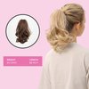 JUVABUN Claw Clip Wavy Ponytail Extension 10" -Light Brown| Hair Extension Clips | Synthetic Ponytail Extension | Wavy Hair Extensions | Washable Realistic And Synthetic | Light Brown