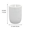 Toothbrush Holder Polyresin Toothbrush Organizer Stand,Multi-Functional Toothpaste Holder Makeup Brushes Cup Razors Holder for Bathroom Vanity Countertop,Ideal for Home, Hotel (Marble Style) (1Pack)